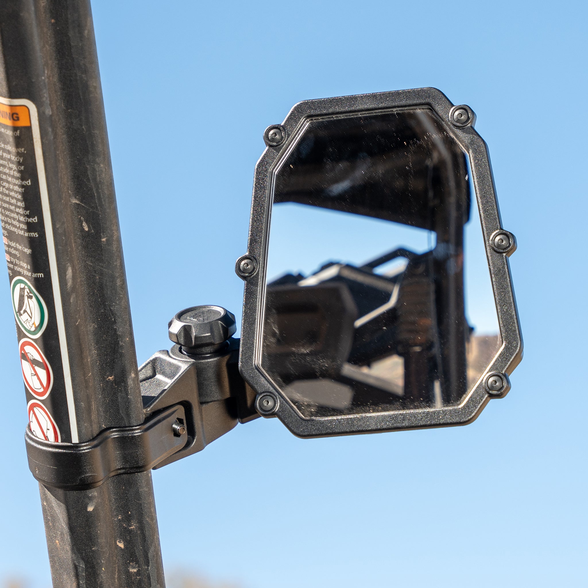 UTV SIDEVIEW MIRRORS - FOR PROFIT STYLE ROLL CAGES - ELITE SERIES 1 - LIFETIME WARRANTY