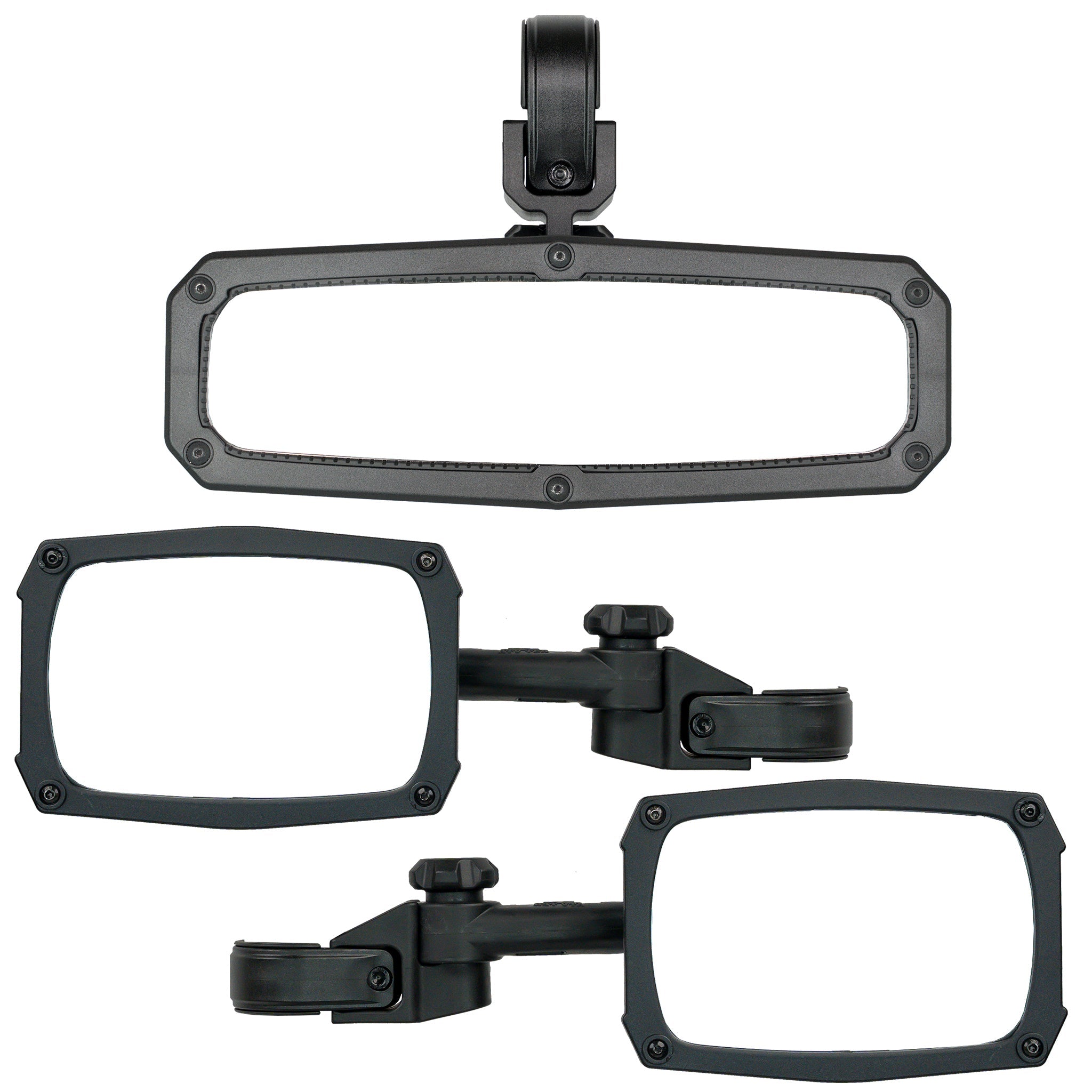 UTV REARVIEW & SIDEVIEW MIRRORS TRIFECTA - CLEARVIEW™ SERIES - LIFETIME WARRANTY