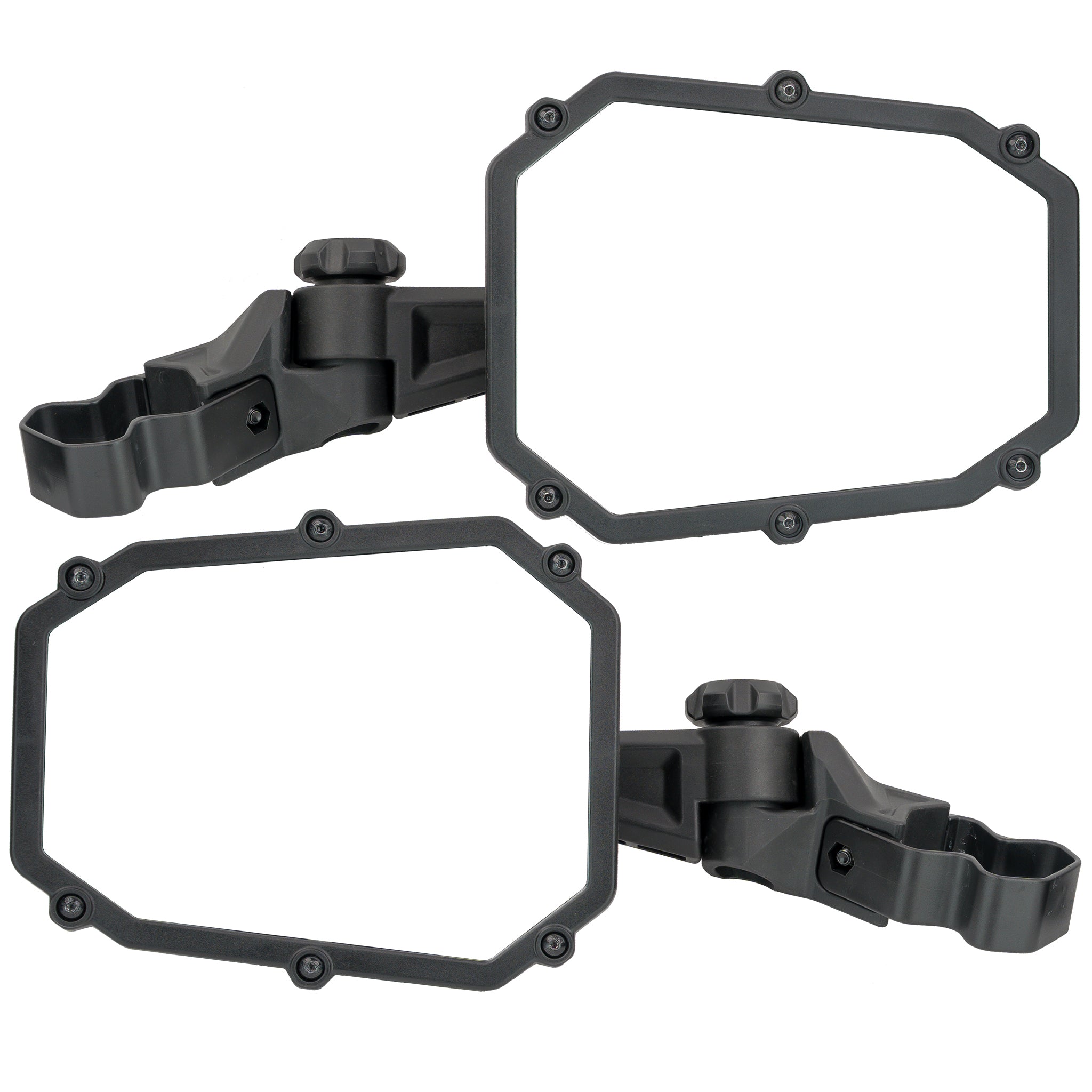 UTV SIDEVIEW MIRRORS - FOR PROFIT STYLE ROLL CAGES - ELITE SERIES 1 - LIFETIME WARRANTY