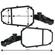 UTV SIDEVIEW MIRRORS - FOR PROFIT STYLE ROLL CAGES - ELITE SERIES 2 - LIFETIME WARRANTY