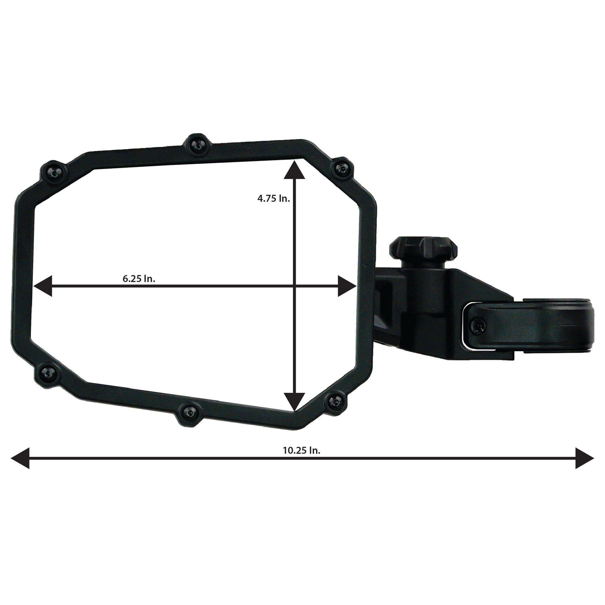 ELITE SERIES 1 - MIRRORS TRIFECTA PACK - CAN AM TRIANGLE TAB MOUNT