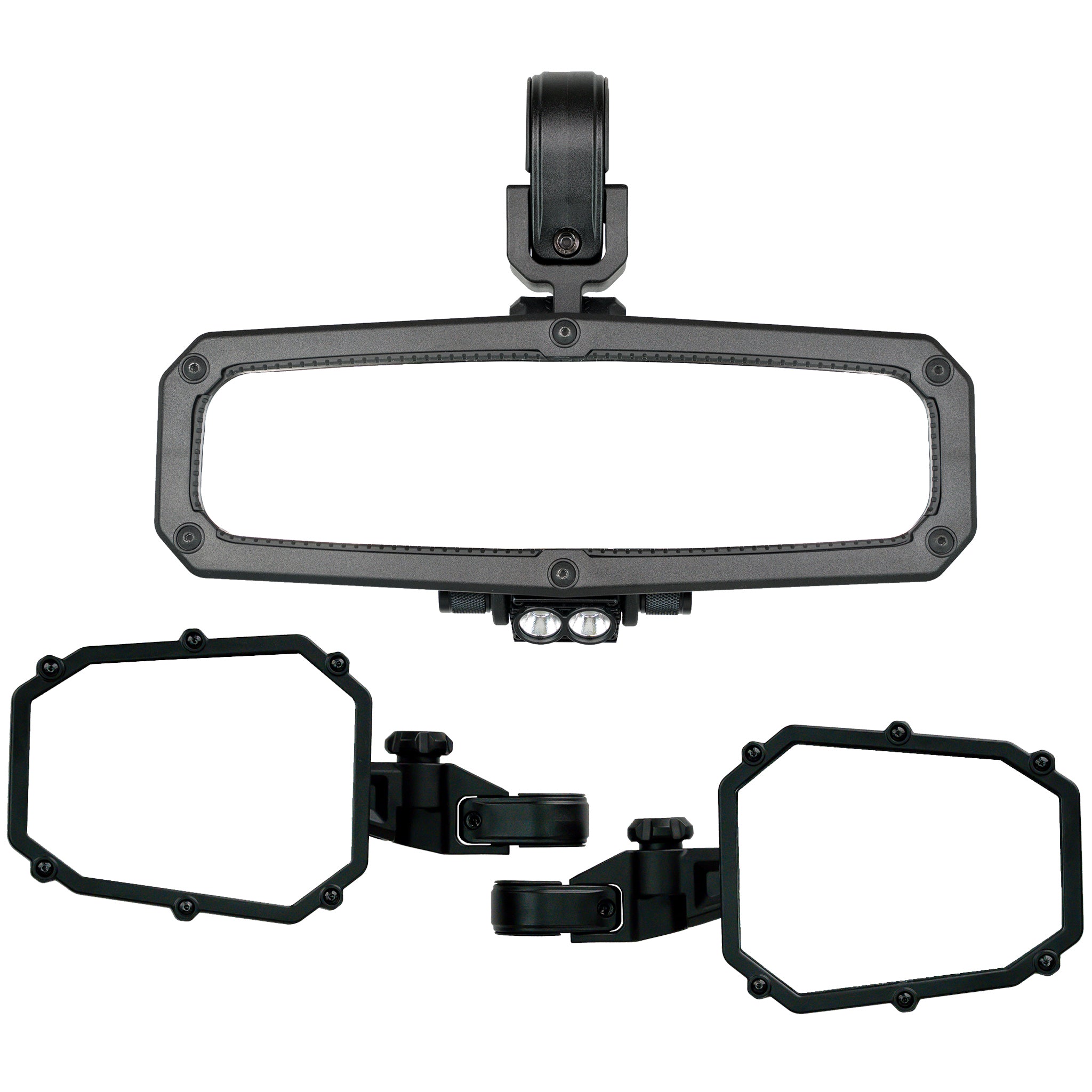 ELITE SERIES 1 - LED REARVIEW TRIFECTA PACK  - ROUND TUBE MOUNT