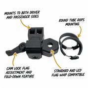 Elite Series Fold-Away Flag Whip Mount
