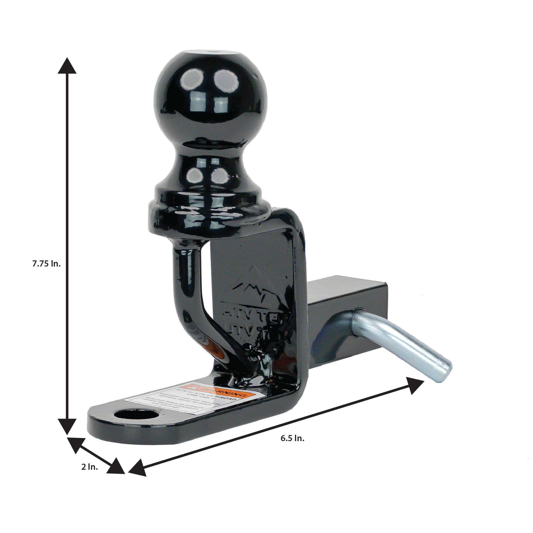 TRIO HD 1.25" HITCH w/ 2" BALL MOUNT