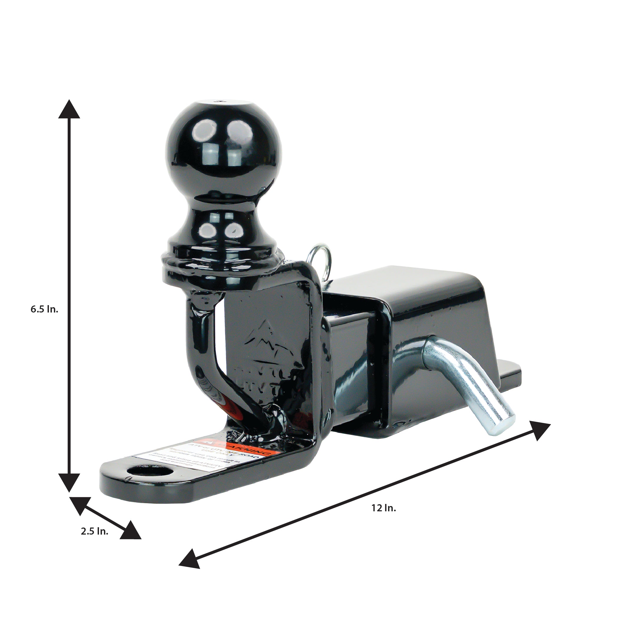 TRIO HD RECEIVER HITCH w/ 2" BALL MOUNT